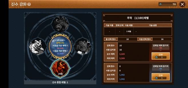 신수 강화.