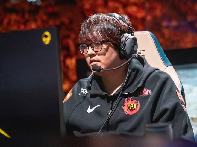 롤드컵 결승전에 나섰던 펀플러스 피닉스의 톱 라이너 '김군' 김한샘(사진=라이엇 게임즈 제공).