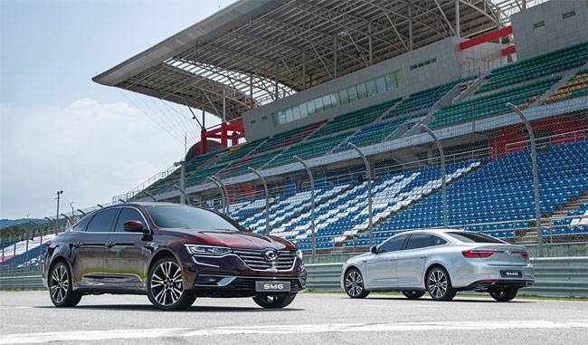 르노삼성자동차가 4년 만에 부분변경 모델 더 뉴 SM6를 출시했다. 사진 르노삼성자동차