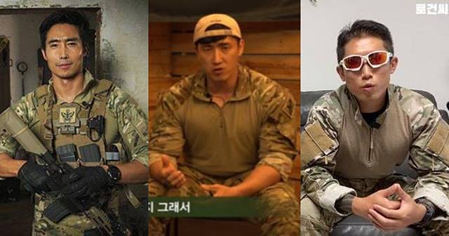 '가짜사나이' 출연진 이근, 로건, 정은주(왼쪽부터)가 성추문 사건에 휩싸였다. 이근은 적극적인 해명에 나섰고, 로건과 정은주는 어떤 해명도 없다. /이근 SNS·유튜브 캡처