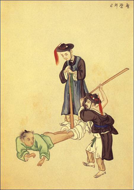조선 말기 풍속화가 김준근이 그린 매품팔이/사진=숭실대학교 한국기독교박물관 소장