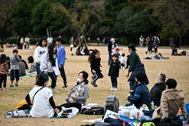 신주쿠의 한 공원 /AFPBBNews=뉴스1