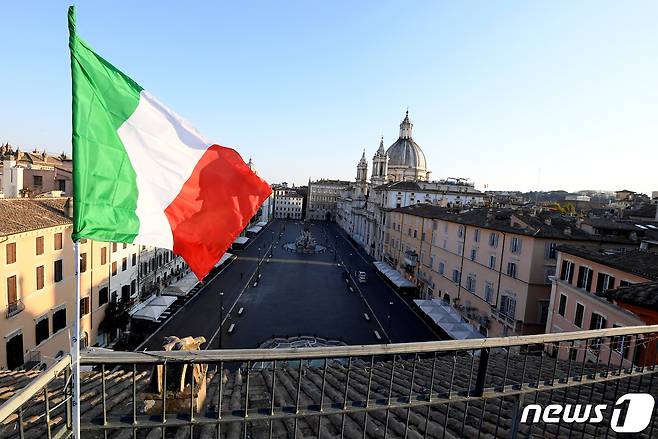 이탈리아의 한산한 거리.© AFP=뉴스1