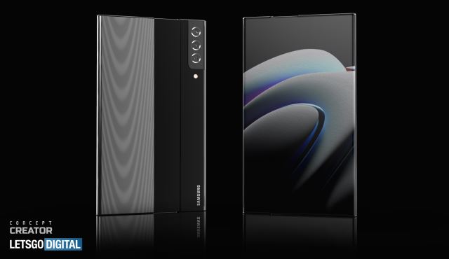 렛츠고디지털이 예측한 삼성전자 롤러블폰의 컨셉 디자인