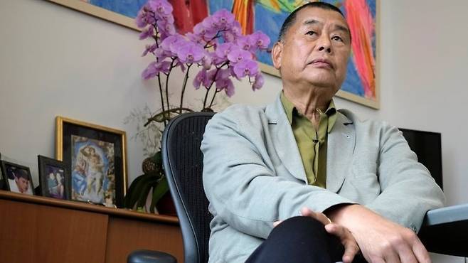 홍콩 미디어 재벌이자 민주화 운동가인 지미 라이