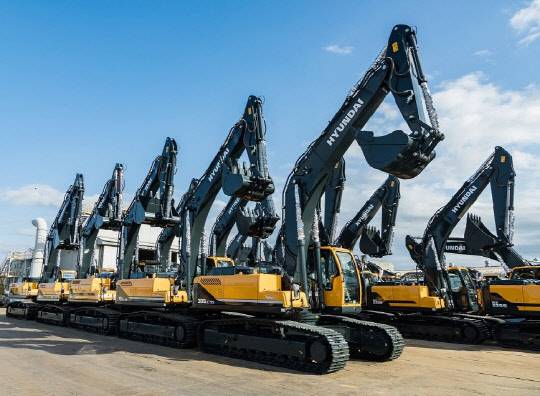 현대건설기계가 최근 러시아에서 수주한 30톤급 신형 굴착기.
현대건설기계 제공