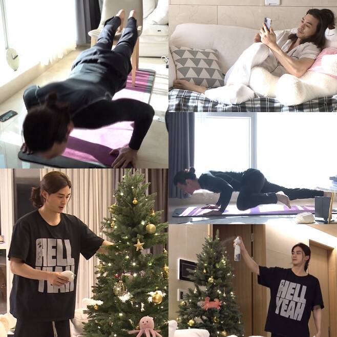I Live Alone Kim Ji-hoon, high-intensity home training goes on.(Seoul=) = Kim Ji-hoon boasted an angry muscle.Actor Kim Ji-hoon shows the essence of Alone Play on MBC I Live Alone which is broadcasted on the afternoon of the 11th.On this day, Kim Ji-hoon shows the morning routine that has not changed since last time, from the bustling figure that woke up to the habit of checking the stock as soon as it opens.He then tied his long hair, which has become a trademark, and carefully arranged his hair, which is scattered throughout the house, to show the aspect of a more skillful long-haired man.Kim Ji-hoon starts stretching naturally while cleaning the house, and changes clothes in earnest and concentrates on high-intensity home training and goes into thorough self-management.Kim Ji-hoon, who achieved his target momentum with a sick sound, has a time of self-introduction by revealing the perfect body made by long-term effort in front of the mirror.On the other hand, we challenge the tree production directly to change the atmosphere of the house for Christmas.Not only do you choose a tree that matches the minimalist interior, but you also do it with the Alone power to install it.Kim Ji-hoons tree maker, which prepares Christmas in advance, is curious about what it will look like and the wise year-end life.Kim Ji-hoons daily life, which sends a perfect Haru to Alone, can be found on I Live Alone broadcasted at 11:10 pm on the 11th.