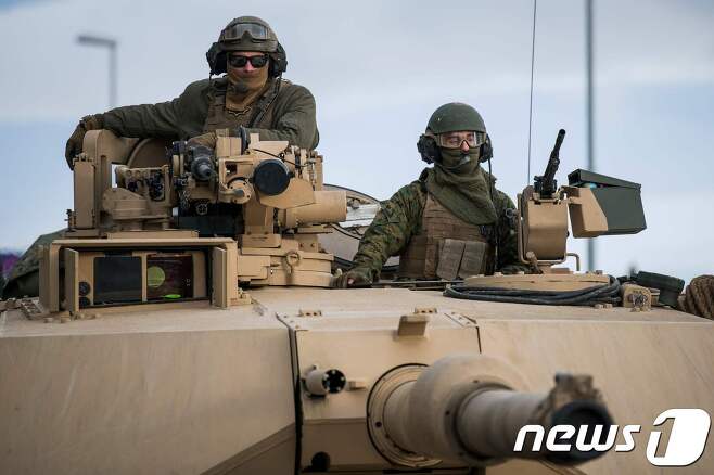 미군 M1 에이브람스 전차.(자료사진) © AFP=뉴스1
