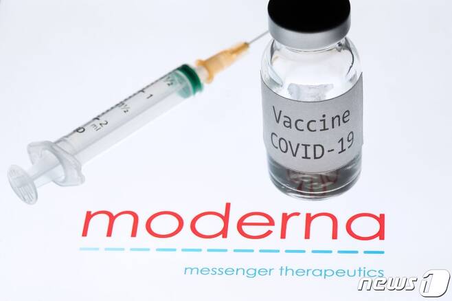 미국 제약사 모더나의 코로나19 백신 이미지. © AFP=뉴스1