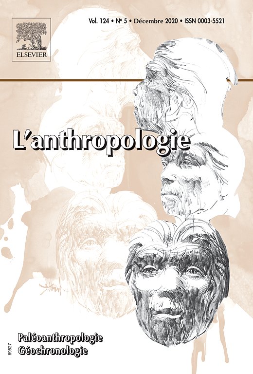 프랑스 학술지 ‘인류학(L'Anthropologie)’ 제124권 5호 표지. 사진 홈페이지 캡쳐