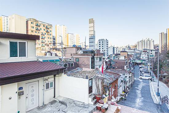 최근 건축심의를 통과한 북아현2구역. <최영재 기자>