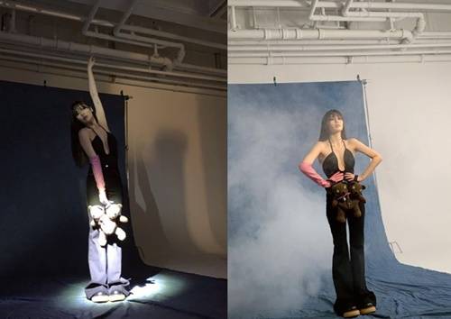 가수 현아가 파격적인 의상을 입고 섹시함을 뽐냈다. 사진=현아 SNS