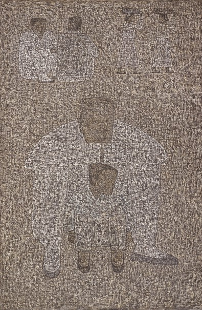 박수근, '할아버지와 손자', 1960, 국립현대미술관 제공