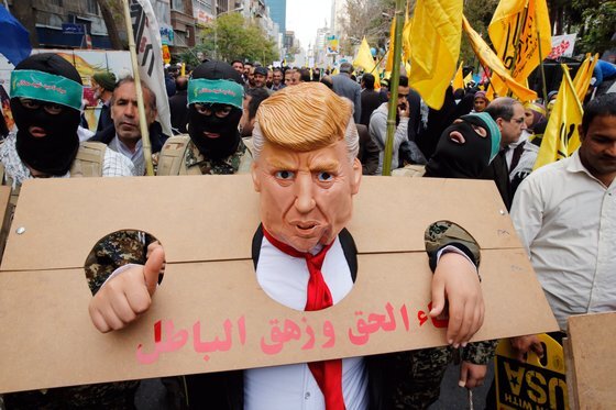 2019년 11월 미국 대사관 점거 40주년을 맞아 이란 테헤란에서 열린 반미 시위 [EPA=연합뉴스]
