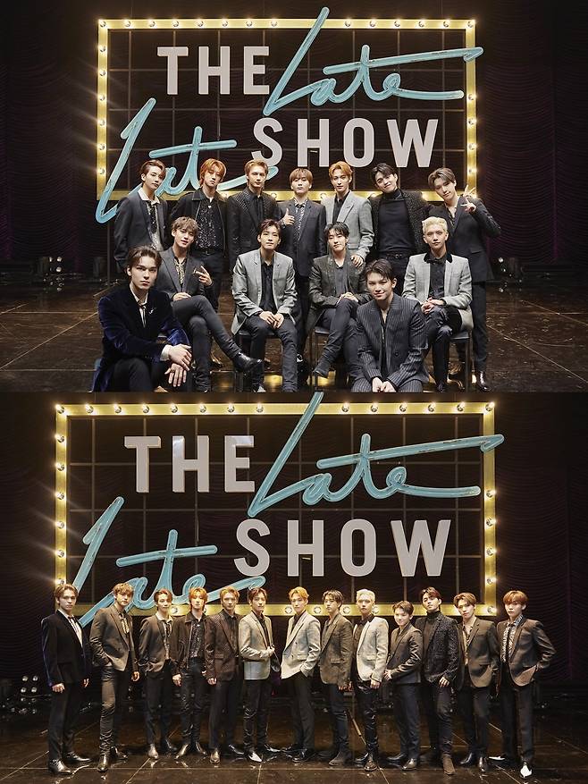 Seventeen appears on “The Late Late Show with James Corden” in Seoul on Wednesday (local time). (Yonhap)