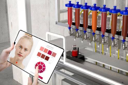 아모레퍼시픽 ‘립 팩토리 바이 컬러 테일러’ 장비(사진=아모레퍼시픽)