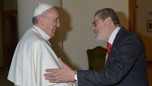 프란치스코 교황과 그의 주치의 파브리치오 소코르시. /바티칸