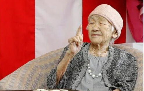 118세로 세계 최고령 기록을 갖고 있는 다나카 가네 할머니. 연합뉴스