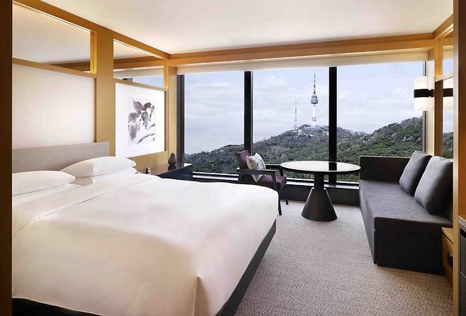 그랜드 하얏트 서울 객실 풍경