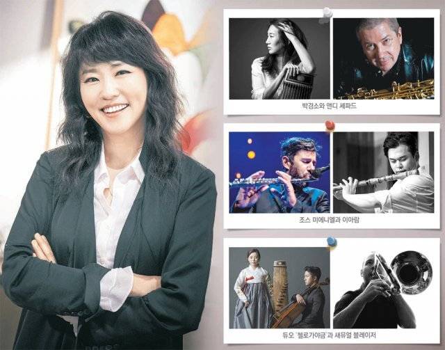 아리랑을 재해석한 음반 제작을 총지휘한 재즈 보컬 나윤선. 세계적 입지와 인맥을 통해 아리랑을 매개로 국내외 음악가의 만남을 주선한 그는 14일 미국으로 출국했다. 글로벌 음반사 워너뮤직에서 내는 자신의 두 번째 정규 앨범(통산 11집) 작업을 위해서다. 엔플러그·전통공연예술진흥재단 제공