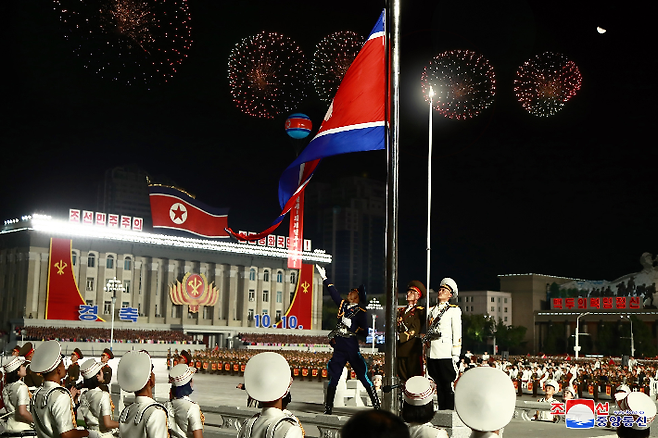 지난해 10월 10일 열린 북한 노동당 창건 75주년 기념 열병식. 연합뉴스