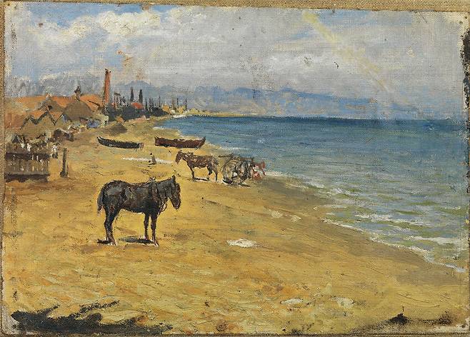 20세기 회화 혁명가 파블로 피카소의 <바르셀로네타 해변>(1886).