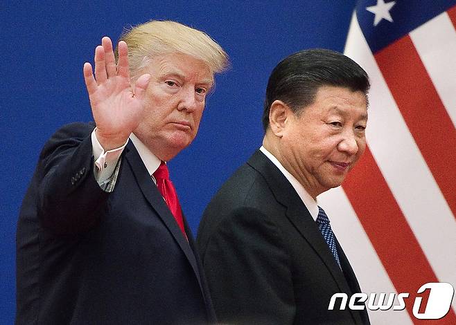 도널드 트럼프 미국 대통령(왼쪽)과 시진핑 중국 국가주석(오른쪽).©AFP=News1