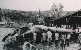 장생포 고래 해체 작업장 1964