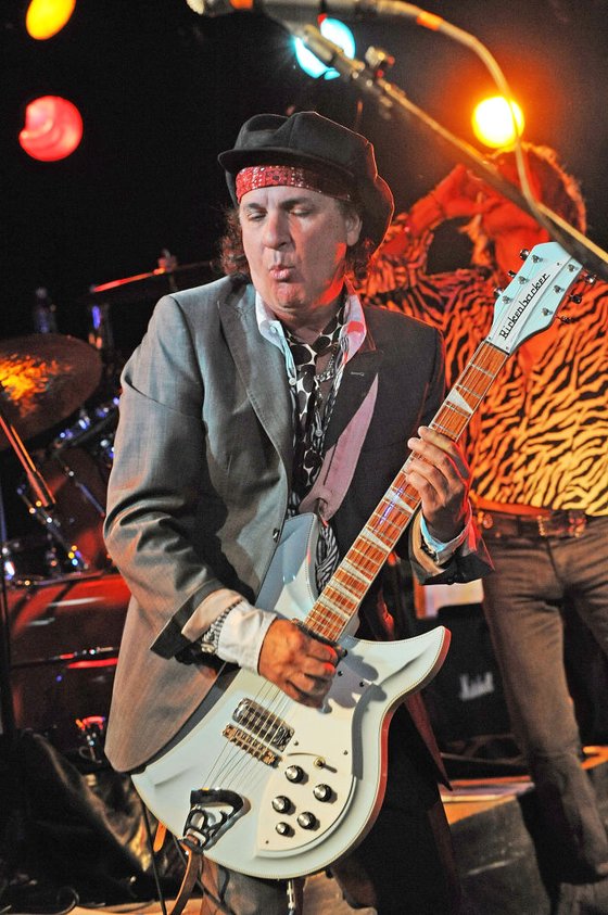 Sylvain Sylvain headlines with his original group New York Dolls at the Electric Ballroom 10th Anniversary Party at The Stone Pony on February 20, 2009 in Asbury Park, New Jersey. (Photo by Bobby Bank/WireImage)