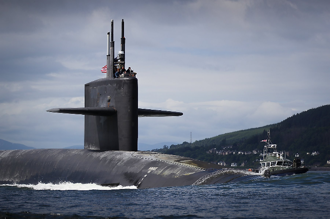 미 해군의 오하이오급 핵잠수함 USS 알래스카. 미군 전략사령부 페이스북 캡처