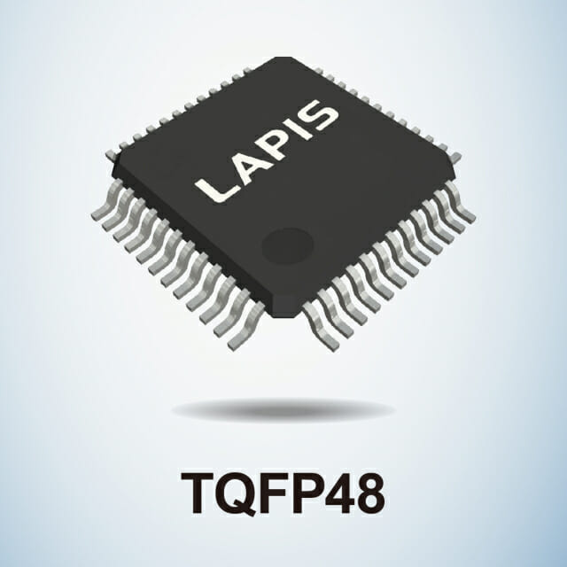 라피스 테크놀로지가 개발한 광대역 무선 통신칩 'ML7436N'. (사진=라피스)