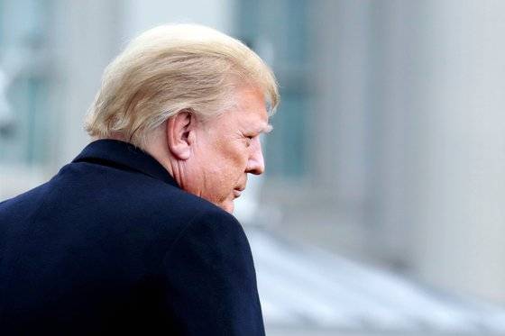 20일 퇴임하는 도널드 트럼프 미국 대통령. 로이터=연합뉴스