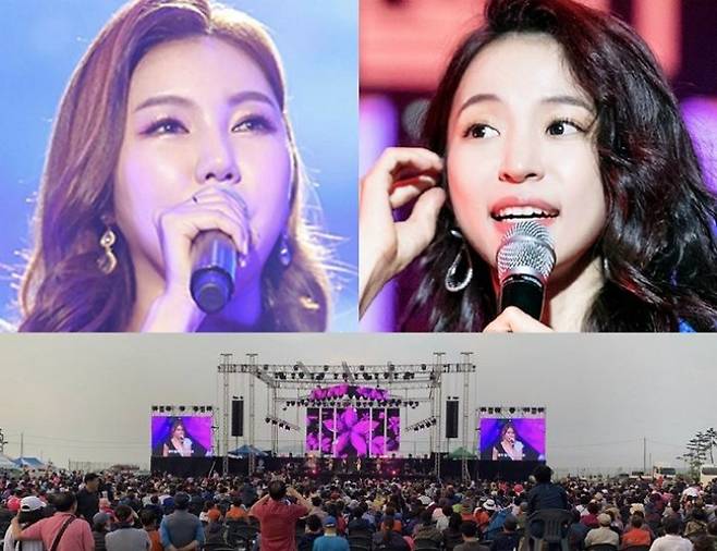 2019년 7월 4일 열린 '미스트롯 백령도 평화 무료 콘서트'. 컬쳐팩토리 제공