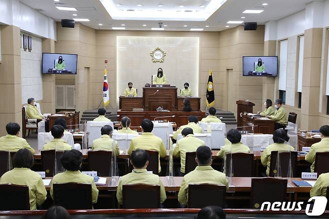 계룡시의회 제149회 임시회가 22일 8일간의 일정을 모두 마무리하고 폐회했다.© 뉴스1