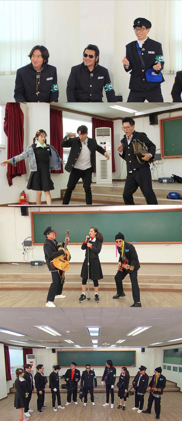 24 Days In the SBS entertainment program Running Man, members transform into high school students in the 80s, while Kim Bo-sung and Defconn are the guest.In the recent recording, Running Man members were divided into Running High School, Band Division, and Dance Department, respectively, and completely digested the concept of high school students in the 80s.First, the band members Song Ji-hyo, Haha, and Yang Se-chan appeared with the side hair and colorful bridge hair that were popular at that time, causing laughter. The dancers Kim Jong-kook, Ji Suk-jin, and Jeon So-min showed a brilliant dance movement centered on Kim Jong-kook, who was a real dancer during their school days.Among them, Yoo Jae-Suk and Lee Kwang-soo played as the leading roles of fear.It is the back door that the unique Kahn of Yoo Jae-Suk, the betrayal of Lee Kwang-soo, and the mismatch of Kim Bo-sung played together and laughed.Meanwhile, Race, who summoned the memories of the 80s perfectly, will be released at Running Man, which will be broadcasted at 5 pm on the 24th Days.