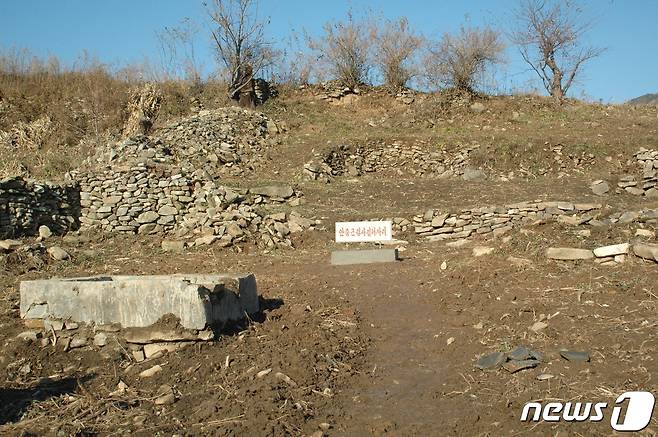해남도 신천군 두나면 청계동의 안중근 의사 집터. 안 의사는 해주시 장대봉 아래 광석동에서 태어나 7살 때 이곳으로 이사했다. (안중근의사기념사업회 제공) 2021.01.23.© 뉴스1