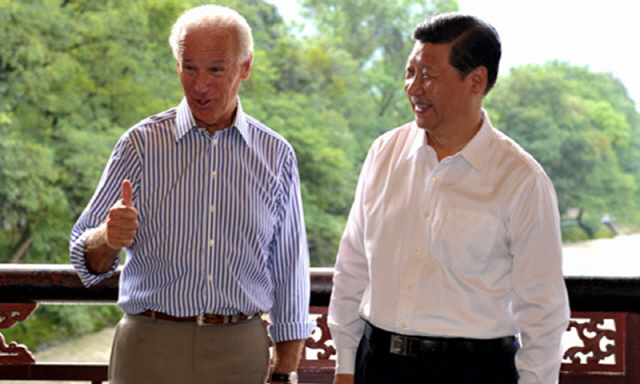 중국 국가주석(왼쪽)과 조 바이든 미국 대통령./중국 글로벌타임스 홈페이지 캡처