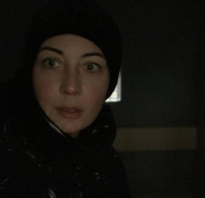 알렉세이 나발니의 부인 율리야가 석방 집회에 참가했다가 연행되면서 경찰차 안에서 찍은 사진. /인스그램