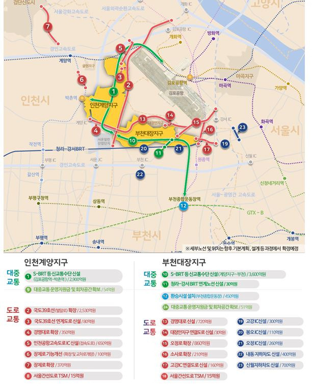 인천계양·부천대장 광역교통개선대책 /국토교통부