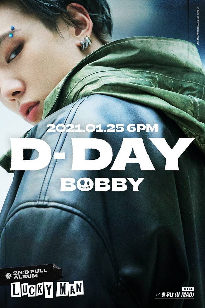 sports tendency]Icon Barbies Solo Regular 2 album [LUCKY MAN] soundtrack will finally be released today (25th).YG Entertainment posted a D-DAY poster on its official blog (www.yg-life.com) on Saturday announcing Barbies Solo comeback is imminent.Impressive as Barbie, wearing a black leather jacket, turns around and looks casually at the camera, his confident eyes and colorful accessories adding an intense vibe.Barbie, who returned to Solo artist in about three years and four months, is attracting great attention to the music he will listen to.Barbie has participated in all 17 track lyrics and compositions including the Regular 2nd album title song Ya Ugna (U MAD), foreshadowing the further growth as a producer.Barbie is expected to contain a variety of emotions as well as authentic stories.Also, fans will soon be curious about the meaning of the album name [LUCKY MAN] and the detailed intentions hidden in it.In particular, the music video of the title song Ya Ugna (U MAD), which will be released simultaneously with the sound source, will catch the eyes and ears of fans.The music video of Ya Ugna (U MAD), which had been slightly uncovered through two teasers earlier, reminded me of a thrilling action movie.Barbies contradictory character, which was tough and soft in the strange tension, stimulated curiosity.The songs Ur SOUL Ur BodY and RaiNinG, featuring Barbies Icon fellow members DK (Kim Donghyuk) and JU-NE (Koo Jun-hoe), are also songs that fans will listen to as well as title songs.It is noteworthy how positive synergy between Icon members who have been breathing for a long time has been expressed.Barbie opens Countdown Love Live! at Naver VLove Live! at 5 pm this afternoon, an hour before the release of Solo Regular 2 album [LUCKY MAN] music source.