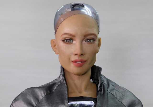 인공지능 로봇 '소피아'의 모습. 로이터 홈페이지 캡처