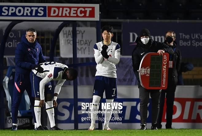 ▲ 이날 손흥민은 후반전 교체선수로 그라운드를 밟았다.