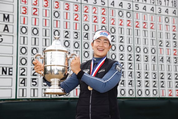 지난해 12월에 열렸던 US여자오픈 골프대회서 우승한 김아림. /사진=뉴시스