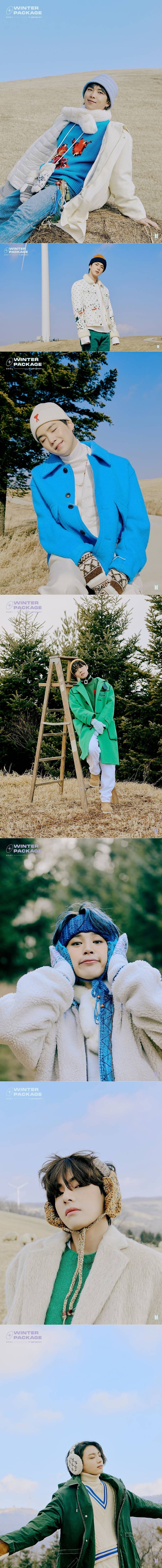 Winter Pictures of Group BTS (RM, Jean, Sugar, Jay Hop, Ji Min, V, Jungkook) have been released.BTS unveiled its 2021 BTS WINTER PACKAGE Preview Cuts (2021 Vitis Winter Package Brievue Cut) on the fan community platform Wiverse between January 27 and 28.The photo is a picture of Winter Package, which BTS officially releases on February 26th.BTS recently completed a Package shoot in Gangwon Province, the sea in South Korea and snowy areas.The Package will include photobooks filled with a seven-color, seven-color Winter Sensibility, as well as mini posters, photo cards, and handwritten message cards from members.Meanwhile, BTS won the top spot on domestic and overseas music charts with its album Deluxe Edition (BE) released last year and the title song Life Goes On (Life Goes On).In particular, it has re-emerged its strong global popularity by entering the United States of America Billboard main album chart Billboard 200 and the main single chart Hot 100 at the same time.BTS will release Essential Edition (BE) on the 19th of next month.