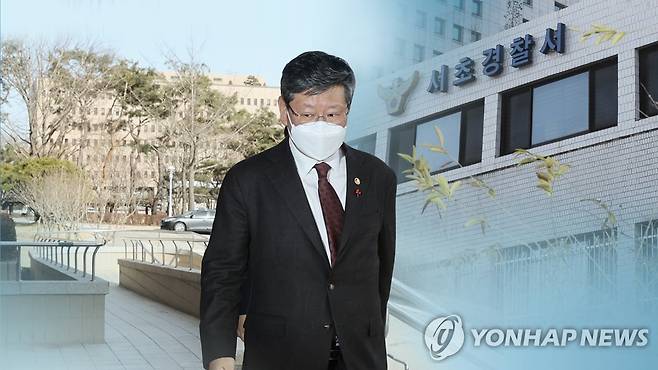 檢, 서초경찰서 압수수색…'이용구 사건' 기록 조사 (CG) [연합뉴스TV 제공]