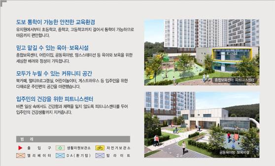 LH는 지난해 분양한 신혼희망타운 중 한 단지에 '맘스스테이션'을 특화시설로 홍보했다. 자료: 신혼희망타운 홈페이지 캡처