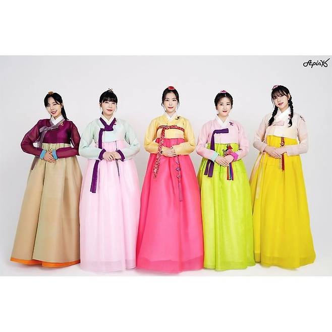 Girl group Apink showed off the Gowoon Korean traditional clothing figure.On February 10, Apinks official Instagram said: In the New Years Day, a group of pingsunnis arrived in Korea traditional clothing photos.Unfortunately, Bomi was not together due to the deterioration of the condition on this day, but she was with her heart.I hope that it will be a hopeful year for the Korean traditional clothing photo. In the open photo, Apink is dressed up in Korean traditional clothing.In particular, Apink boasted a visual group beauty with a colorful and beautiful Korean traditional clothing.However, the member Bomi was disappointed because he was absent.Meanwhile, Apink made a comeback in April last year with her mini-nine album Look (LOOK); since then, members have been focusing on their personal activities.