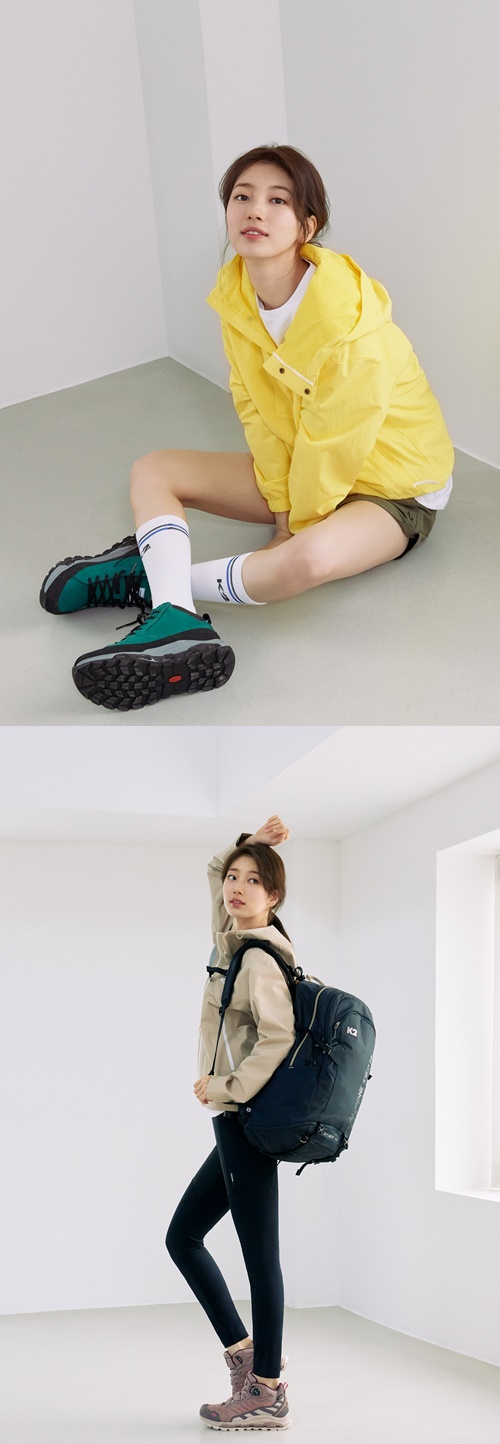 Singer and Actor Bae Suzy boasted a pale-colored charm through the pictorial.Outdoor Research brand K2 unveiled its 2021 spring and summer season Outdoor Research picture with its exclusive model, Bae Suzy.Bae Suzy presented a bright and light outdoor research look that matches the spring and summer seasons through a pictorial under the concept of Fresh-zero-hiker.In the picture, he coordinated the Anorak windshield Full Metal Jacket, slim and stretchy Climbing Leggings, and sophisticated hiking shoes to perfect the trendy hiking look.He also co-ordinated full metal jacket and active short pants in fresh and fresh colors, showing a comfortable and stylish zero-hiker look.Meanwhile, Bae Suzy appeared in the TVN drama Startup, which last year ended.