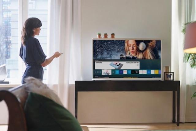 삼성전자가 스마트TV를 이용해 내보내는 애드테크 광고.