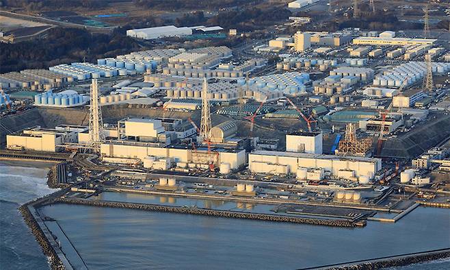 일본 동북부 후쿠시마현 소재 후쿠시마 다이이치(제일) 원자력 발전소의 2월14일 전경. 오쿠마=AP뉴시스